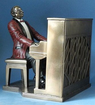 WU76547A5 wise veronese design piyano çalan müzisyen biblo bronz